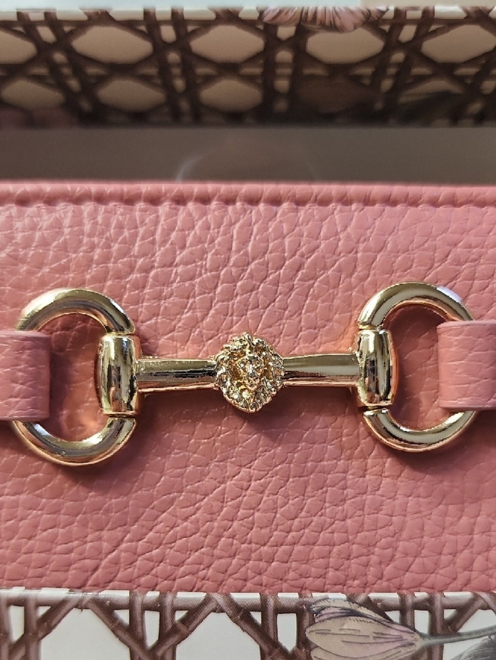 Anne Klein Rose Wallet with Gold Lion Accent - Picture 7 of 7